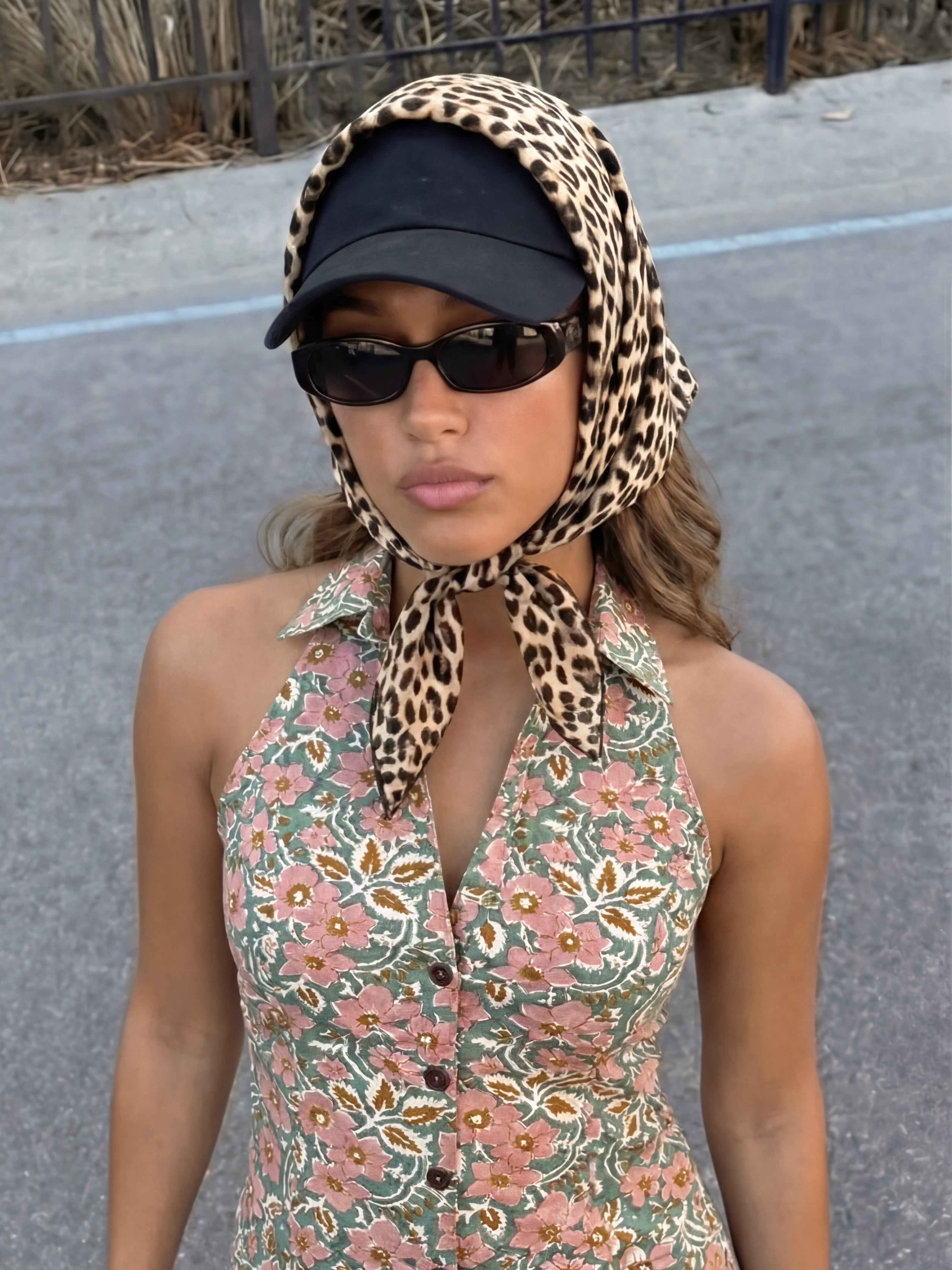 Saha Handblock Halterneck Shirt – Fern Field