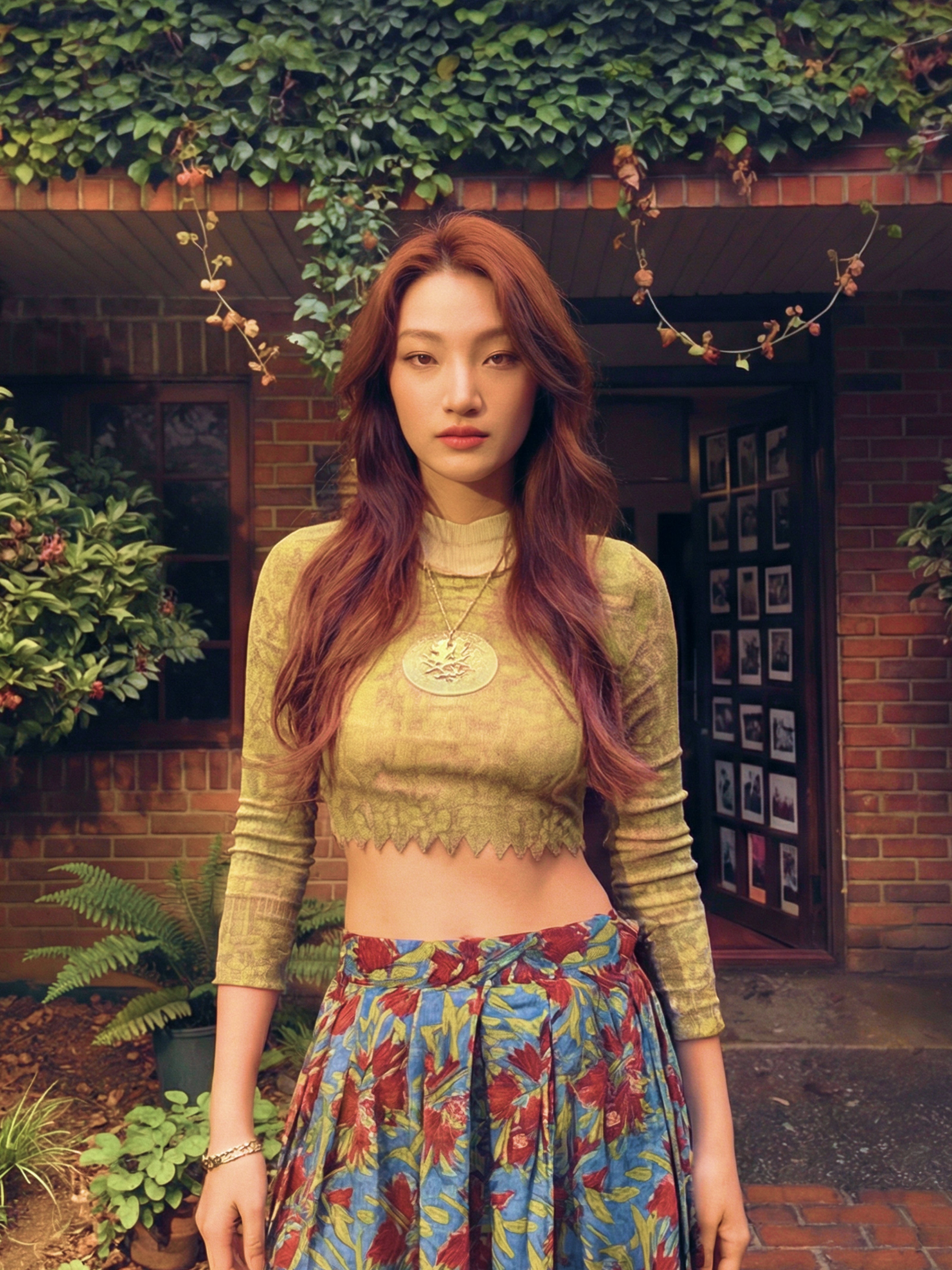 Ariha Handblock Pleated Skirt – Azure Bloom