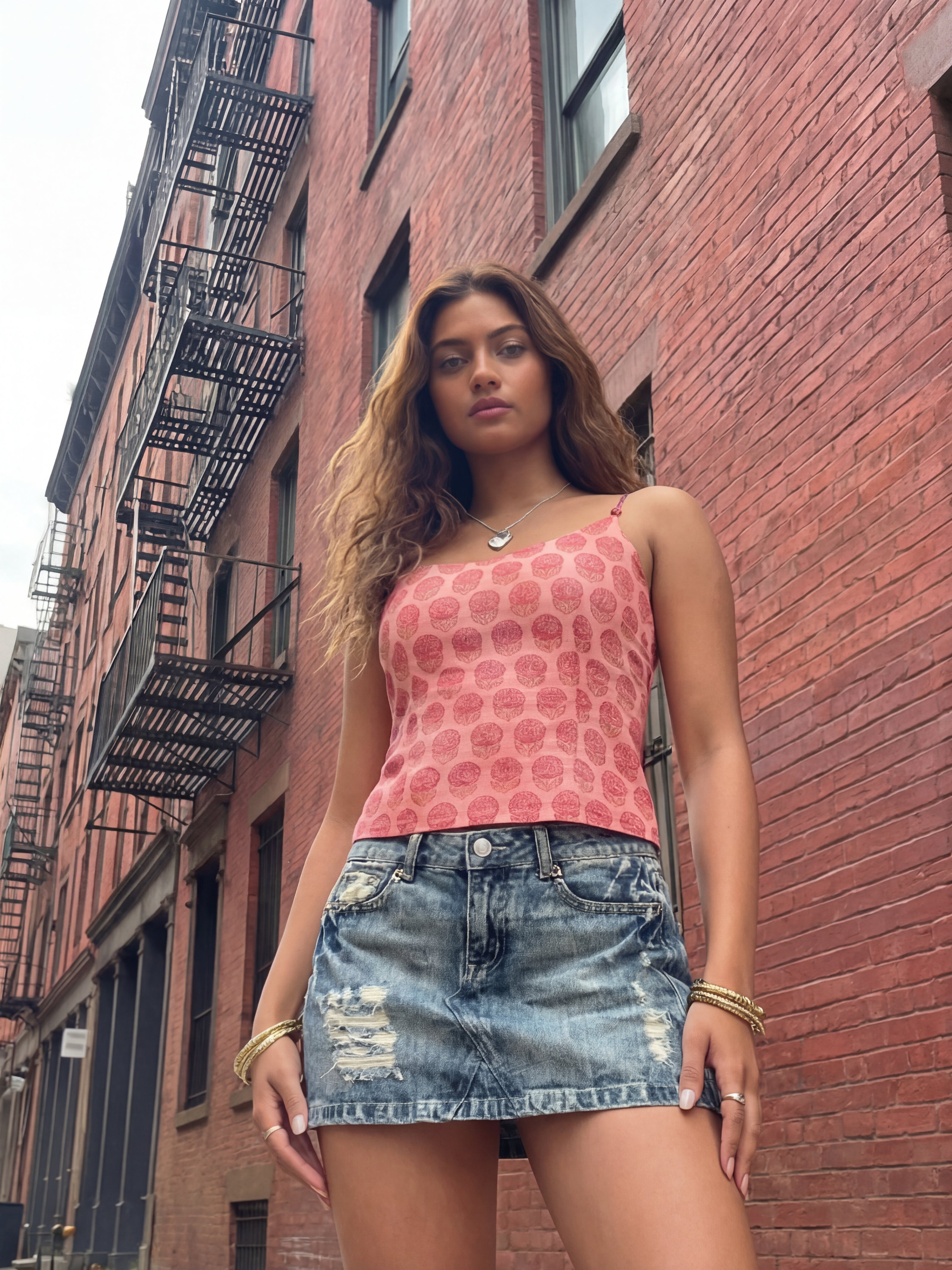 Sol Backless Top - Pink Sundown