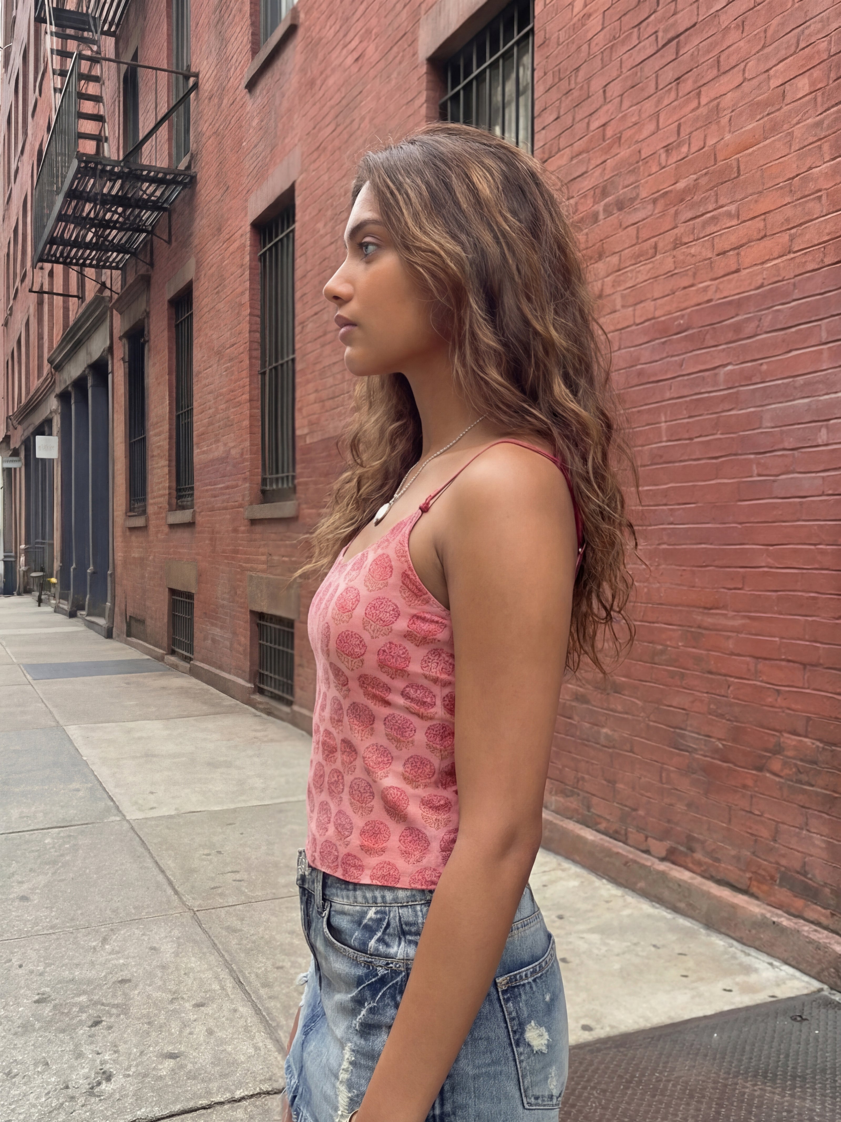 Sol Backless Top - Pink Sundown