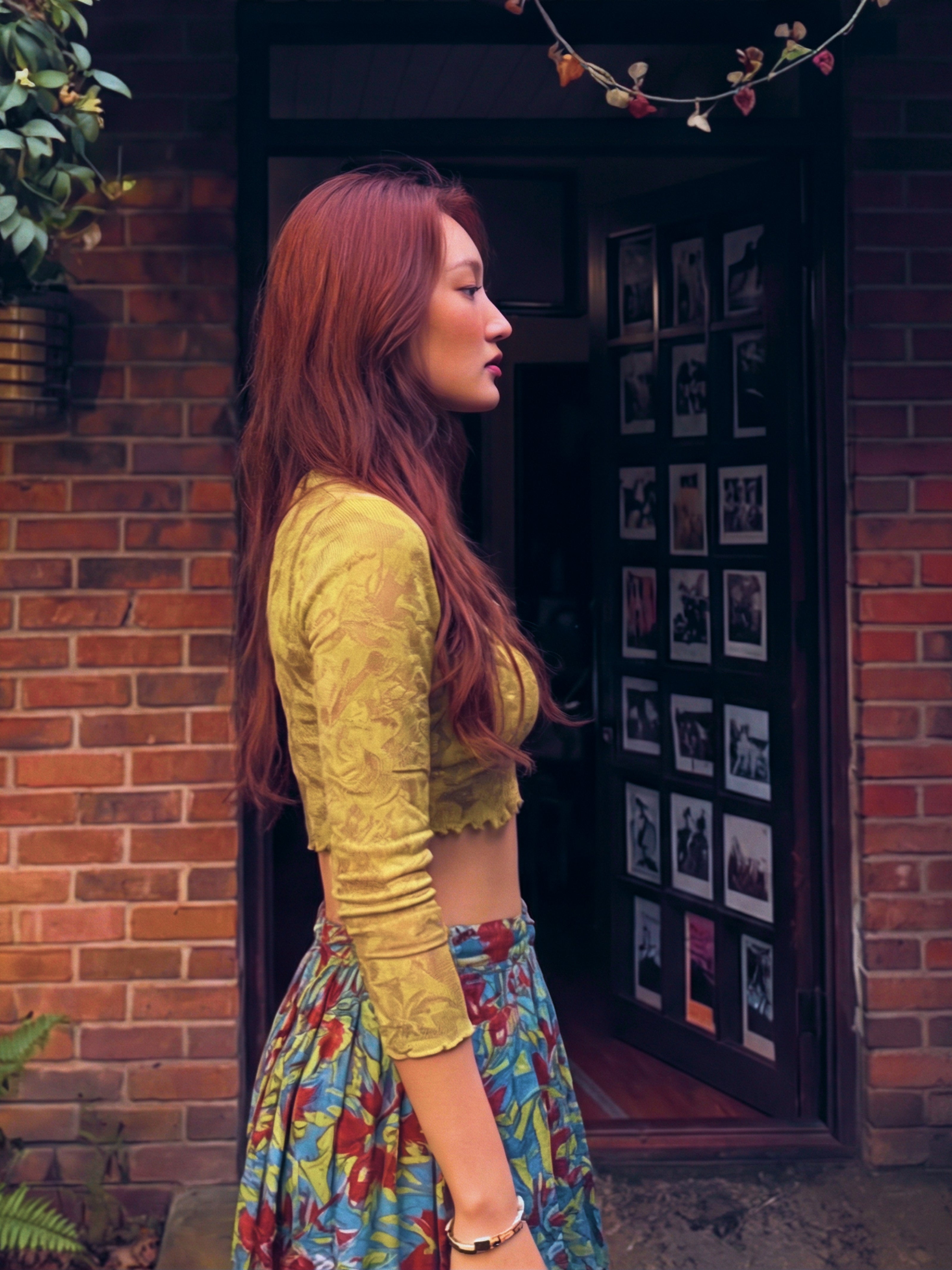 Ariha Handblock Pleated Skirt – Azure Bloom