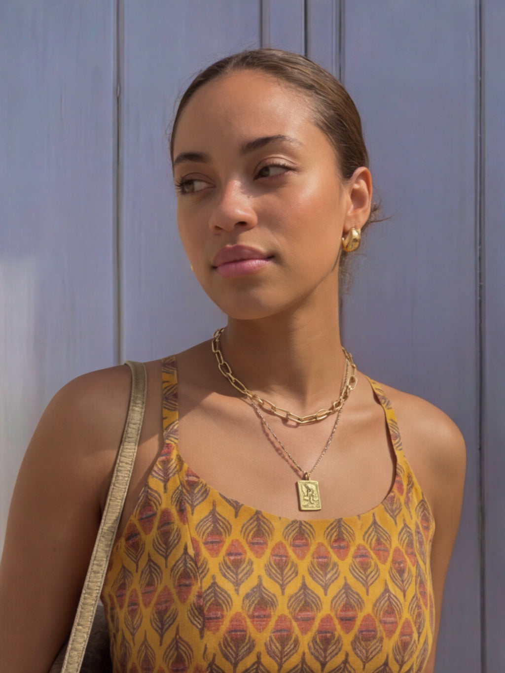 Sol Backless Top - Marigold Dawn